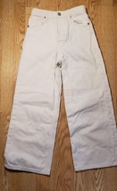 Zara Women&#39;s Capri Cropped Pants Size: 2 White Ladies SUPER CUTE Button Fly  - £13.22 GBP