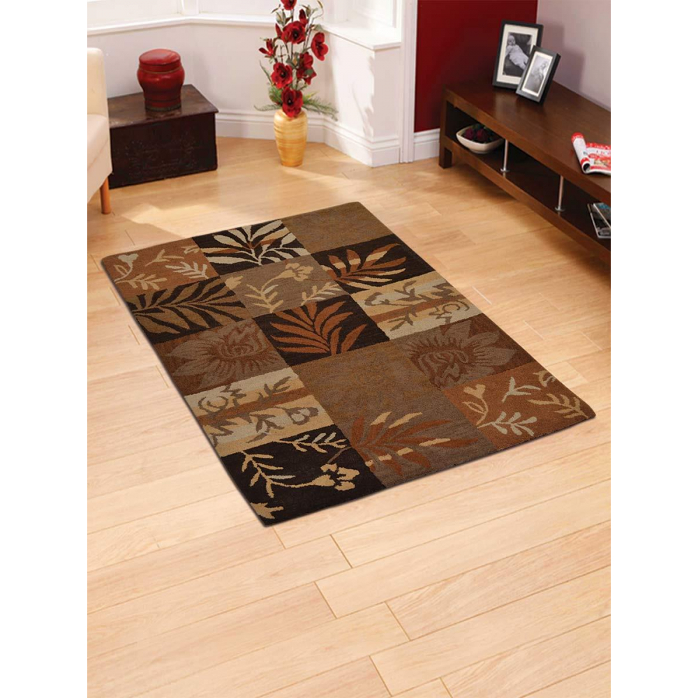 Glitzy Rugs 9 x 12 ft. Hand Tufted Wool Area Rug Multicolor - Floral - $533.45
