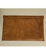 VTG 80s Brown Soft Leather Executive Document Folio Pop / Spring Frame C... - $73.51