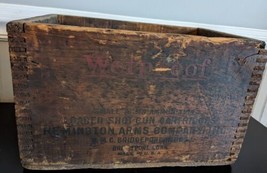 Vintage Remington DuPont Nitro Club Wetproof Shot Gun Cartridge Box Crate - £59.94 GBP