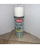 Krylon Fusion Spray Paint Gloss Dover White 2322 Plastic Metal Wood New - $39.59