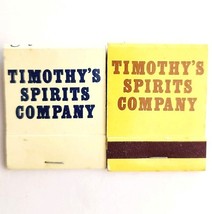 Timothy&#39;s Spirit Company Vintage Matchbook Liquor Matches Unstruck Lot O... - $19.99