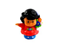 Fisher Price Little People Hispanic Women with Red Dress and Flowers Toy... - £3.74 GBP