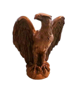 Vintage Brown Eagle Figurine Red Mill Mfg USA 1994 From Resin and Pecan ... - £22.18 GBP