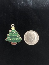 Christmas Tree Enamel Bangle Pendant charm - Necklace Pendant Charm C23 ... - £10.61 GBP