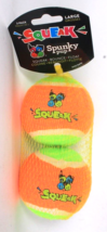 Spunky Pup Squeak 2 Pack Large Bounce &amp; Float Dog Tennis Balls - £18.10 GBP