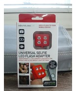 Universal selfie LED flash adapter, Red. Work with IPhone and Android. New - $10.22 CAD