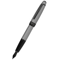 Cross Cross Bailey Fountain Pen w/ Black Nib (Matte Grey) - X-Fine - £62.94 GBP