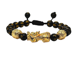 Feng Shui Black Obsidian Wealth Bracelet for Women - £19.84 GBP