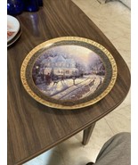Thomas Kincade Collector Plate A HOLIDAY GATHERING Cherished Christmas M... - £7.12 GBP