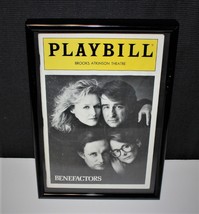 Playbill 1986 Benefactors Brooks Atkinson Ny Framed Broadway Theatre Program - £15.90 GBP