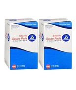 200 Ct Dynarex Sterile Gauze Pads 12 Ply 2" x 2" Sponge Gauze Pad REF 3352 - $11.65