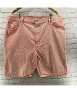 Levi’s 569 Denim Shorts Sz 44 Pink Acid Wash Plus Sz - £31.60 GBP
