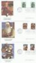 5 Fdc 32 Cent Victorian Christmas Sheet Issue Santa Saint Nick Free Ship 166 - £9.49 GBP