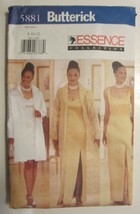 Butterick 5881 Misses Essence Collection Dress Sewing Pattern Size 8-10-... - £7.05 GBP