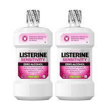 Listerine Sensitivity Mouthwash, Zero Alcohol, Less Intense Formula, for Sensiti - £28.76 GBP