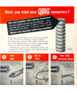 1965 Quig Wire Spring Connectors Advertisement Vintage Electronics DWU16C - $368.02 MXN