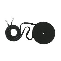 USG Double Lunge Soft Rein, 16 Meter, Black  - $51.00