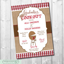 Graduation Party Cookout BBQ Invitation/printable/Digital File/DIY - £11.76 GBP