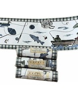 Excell Home Fashions Fishing Fish Wallpaper Border 4 Rolls 15ft Each Cabin Lodge - $22.79