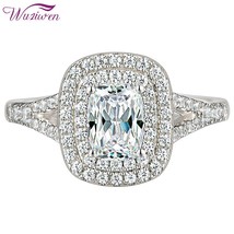 Ing silver engagement rings for women double halo perfect cut aaaaa cubic zircon luxury thumb200