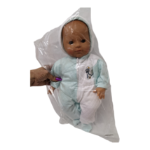Brand New! SONNI Germany 16&quot; Sleepy-Eye Baby Doll in Onsie Pajamas &amp; Hat, SEALED - £19.77 GBP