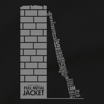 Full Metal Jacket T Shirt, Stanley Kubrick War Movie Unisex Cotton Tee S... - £11.05 GBP