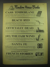 1945 Random House Books Ad - Cass Timberlane by Sinclair Lewis, Beach Red - £14.53 GBP