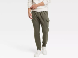 Goodfellow &amp; Co Mens Tapered Activewear Cargo Jogger Pants, Athletic Sof... - $22.77+