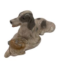 Vintage Royal Copenhagen Setter with Pheasant #1533 Figurine - $2,125.88 MXN