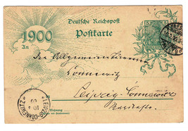 Postal History 1900 German Gov&#39;t VF Used Postal Card Deutsche Reichspost... - £2.90 GBP