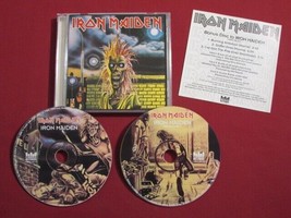 Iron Maiden Self Titled 1995 Castle 2CD Limited Edition+Live Tracks Vg+ Rare Oop - £35.29 GBP