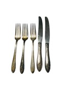 Oneida Community Tudor Plate Queen Bess 1946 3 Dinner Forks 2 Dinner Kni... - £19.38 GBP