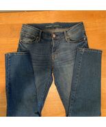 Old Navy Womens Slim Skinny Jeans Blue Stretch Mid Rise Medium Wash Denim 4 - $273.81 MXN