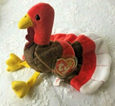 1997 TY Beanie Babies &quot;Gobbles &quot; Retired Turkey  8&quot;  Tag Errors - £14.93 GBP