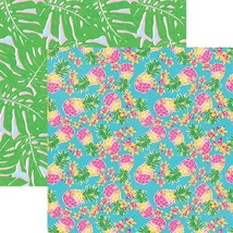 Colorful Pineapples 12 X 12 Double Sided Scrapbook Paper - Single Sheets - $23.06 MXN