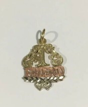 14k Tri Color Gold #1 FRIEND Pendant - $80.00