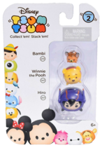 Disney Tsum Tsum Bambi, Winnie the Pooh, Hiro 3 Character Pack  Series 2 (New) - £6.58 GBP