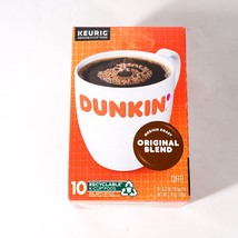 Keurig Dunkin Medium Roast Original Blend Coffee x10 Pods New Sealed - $19.79