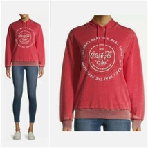Coca Cola &quot;U Can&#39;t Beat the Real Thing&quot; Embroidered fleece lined Hoodie ... - £30.82 GBP