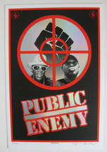 Public Enemy 2020 12x18 Emek poster foil with no date The Terrordome #30 of 150 - £271.04 GBP