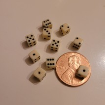 Mini Dice 10 Gaming Replacement Tiny Small Cube Lot Miniature - £5.43 GBP