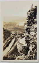 Cumberland Maryland RPPC Man on Cliff, Lover&#39;s Leap and the Narrow Postc... - $5.95