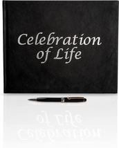 Hudson Creations Celebration of Life Funeral Guest Book - Memorial Servi... - £23.56 GBP