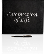 Hudson Creations Celebration of Life Funeral Guest Book - Memorial Servi... - £23.36 GBP