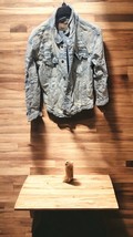 Grindhouse Mens light wash distressed stretch denim jacket coat 3XL - $29.70