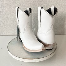 Lane EMMA JANE Womens Cowboy Bootie 7.5 White Western Cowgirl Short Ankl... - $138.60