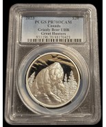 2023 Canada Grizzly Bear Great Hunters PCGS PR70DCAM  UHR Silver Proof C... - $2,280.82 MXN