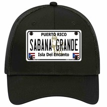 Sabana Grande Puerto Rico Novelty Black Mesh License Plate Hat - £23.08 GBP