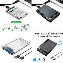 Maxperkx Usb 3.0 To Sata External Hard Drive Case - 2.5&quot; Inch HDD/SSD Enclosure - £4.48 GBP